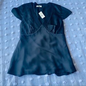 Ann Taylor Loft Black Top NWT Size 6